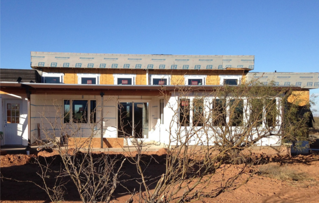 The building envelope of Whetstone Green is a standout feature in its net-positive energy performance.